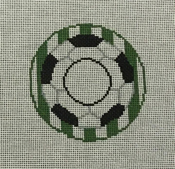 Soccer Monogram Round