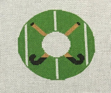 Field Hockey Monogram Round