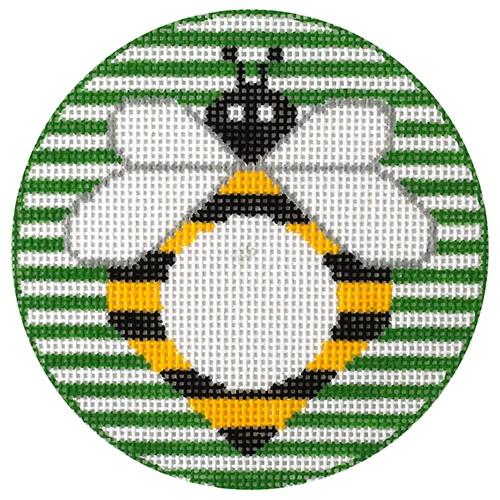 Bee Monogram Round