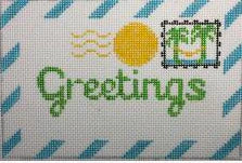 Greetings Beach BLANK Letter