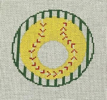 Softball Monogram Round