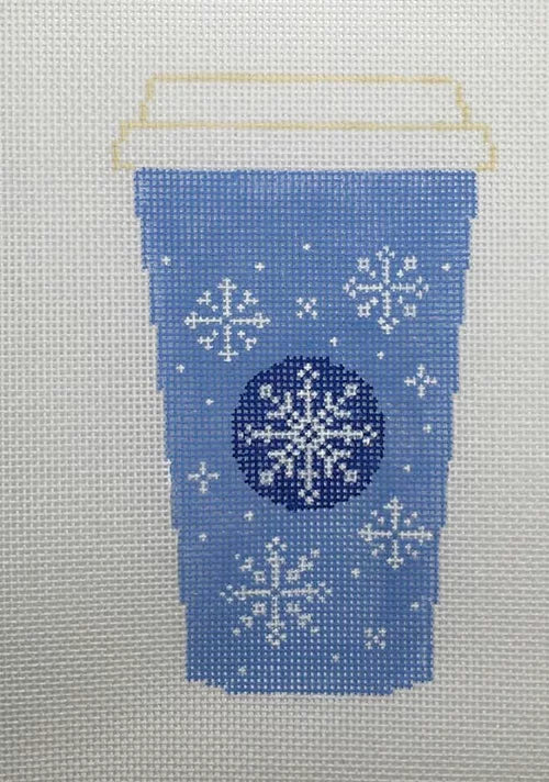Blue Snowflake Cup