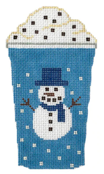 Blue Snowman Cup