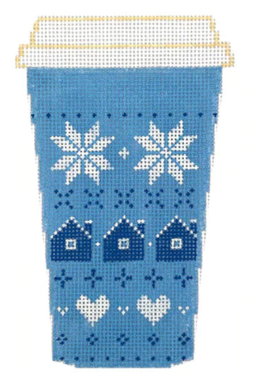 Blue Fair Isle Cup