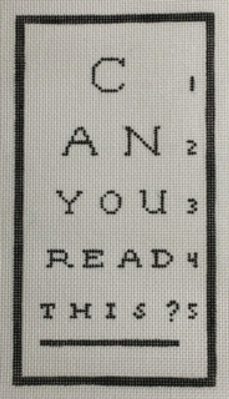 Eye Chart Eyeglass Case