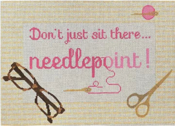Don’t Just Sit There…Needlepoint! PINK