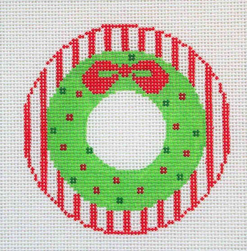 Wreath Monogram Round