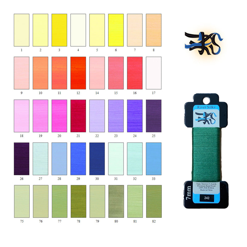 7mm Ribbon (172-336) - River Silks