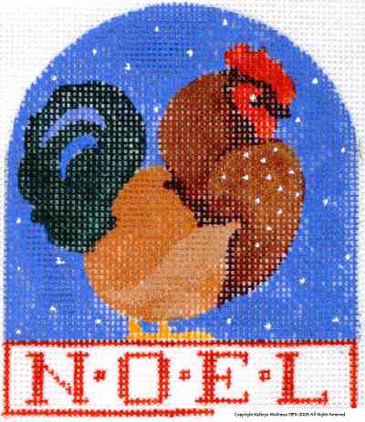 Noel - Red Rooster Ornament
