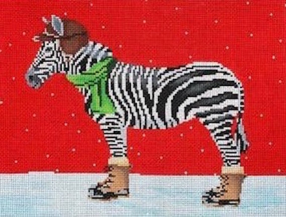 Zebra Dressed for Winter