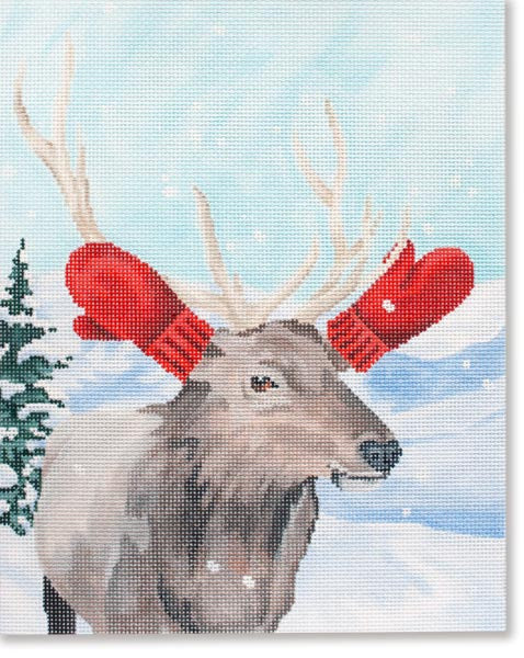 Elk w/ Red Mittens