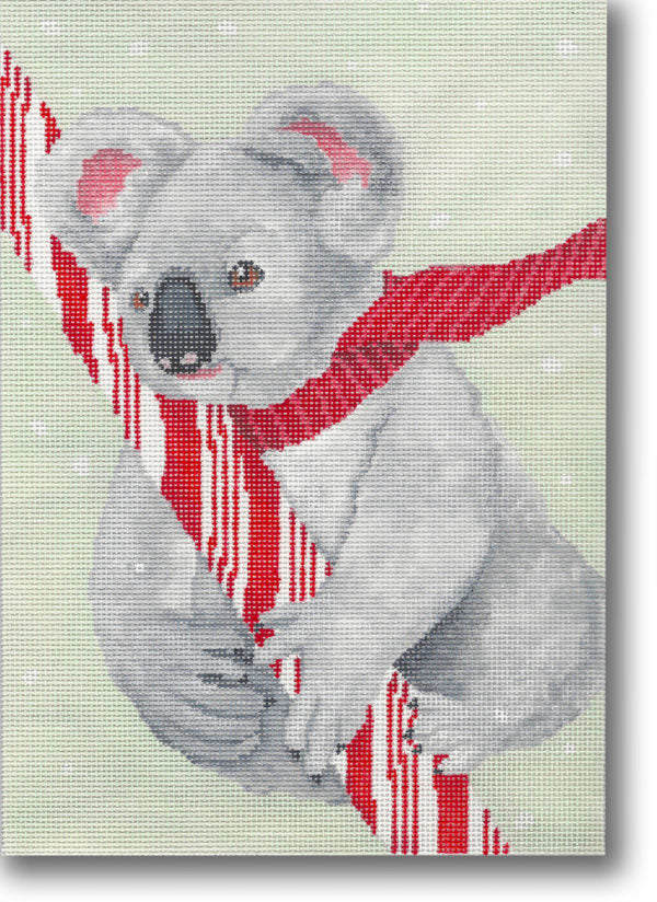 Koala w/Candy Cane