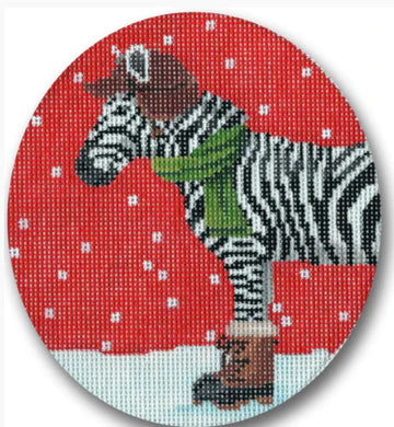 Zebra Dressed for Winter