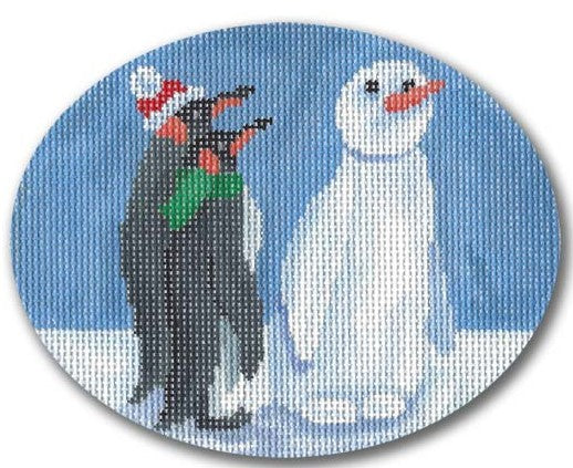 Penguins and Snowman