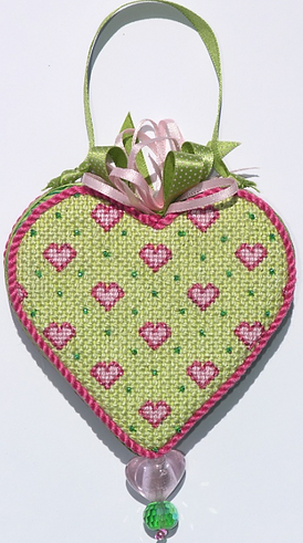 Stitch Guide for OM-14 – Mini Heart – Baby Hearts – pinks on lime