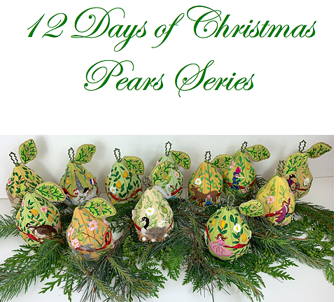 Stitch Guide for XM-94 thru XM-105 – Pear-shaped Ornaments – The 12 Days of Christmas