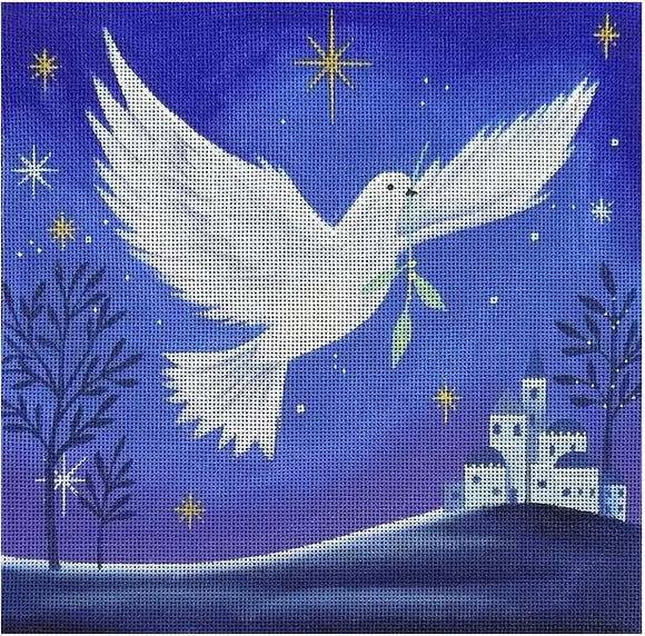 Blue Dove over Bethlehem