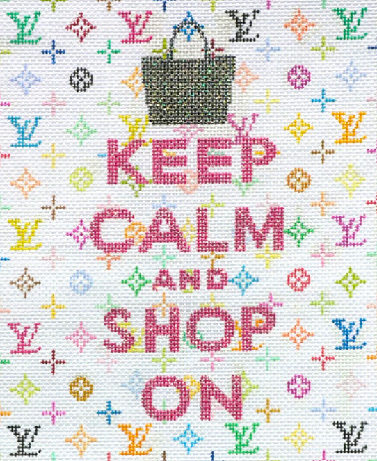 Keep Calm…Shop On“ (Louis Vuitton) — Stitching Fox