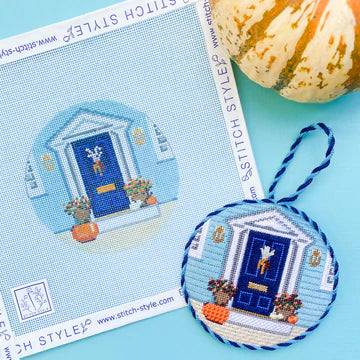 New England Autumn Door Round