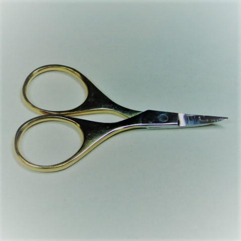 Scissors - 2.5" Curved Gold