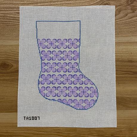 Lavender Hydrangea Midsize Stocking