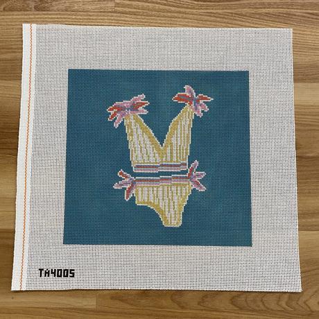 Yellow Bikini Pillow