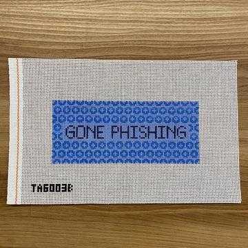 Gone Phishing Eyeglass Case - Blue