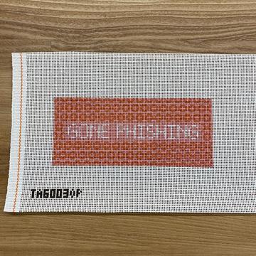Gone Phishing Eyeglass Case - Orange/Pink