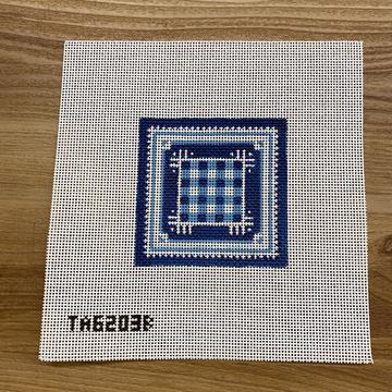 Monogram Square - Blue