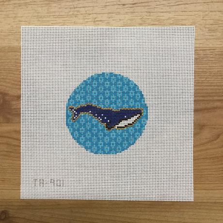 Whale on Blue