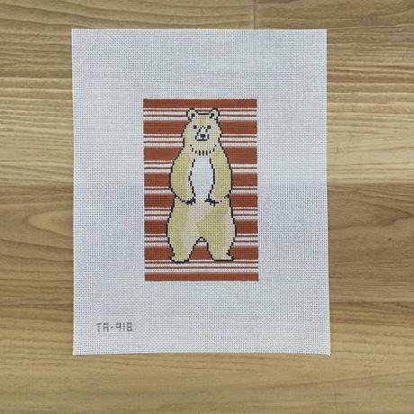 Bear on Stripes