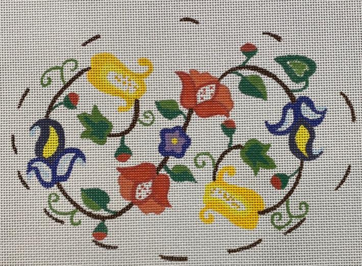 Wellesley Collection Jacobean Oval #2 Canvas