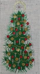 Red and Gold Ornaments Christmas Tree