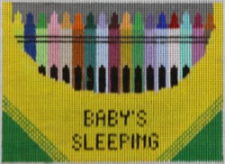 Crayon Box - Baby's Sleeping Sign