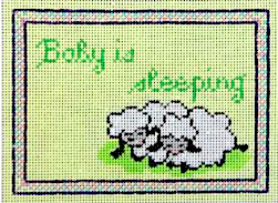 Baby Sleeping Sign - Lamb
