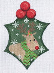 Danji Designs Danji Designs Cheryl Huckaby:WTP-14-13M (Reindeer Holly on 13M) Canvas