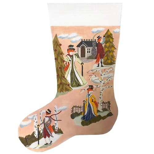 Stocking - Dapper Foxes (13 mesh)