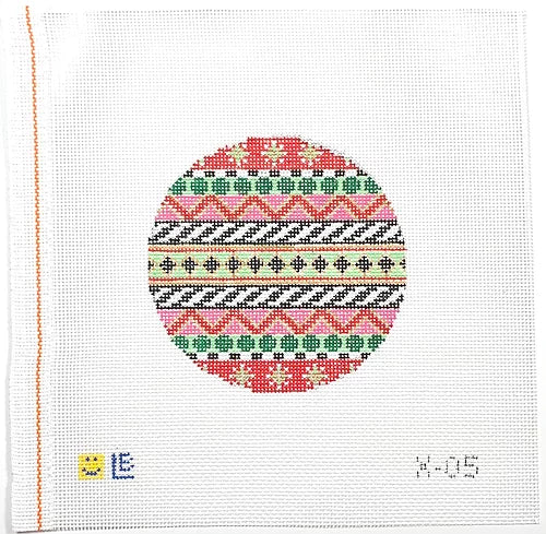 Black Diamonds on Green Stripe