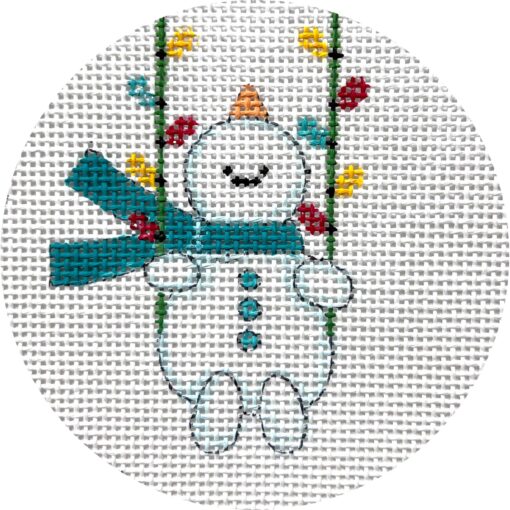 Snowman on Swing