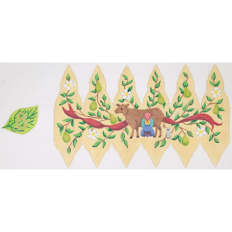 12 Days of Christmas Stuffed Pear Ornament – 8 Maids-a-Milking