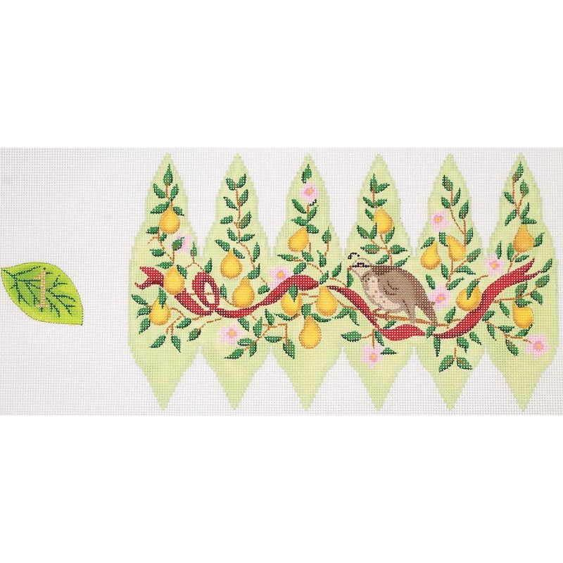 12 Days of Christmas Stuffed Pear Ornament – 1 Partridge in a Pear Tree