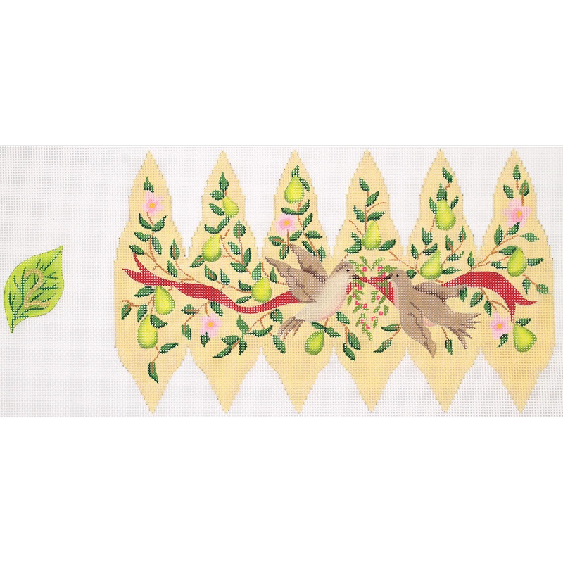 12 Days of Christmas Stuffed Pear Ornament – 2 Turtle Doves