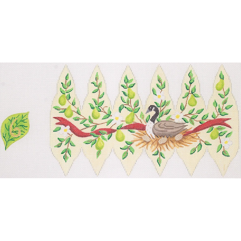 12 Days of Christmas Stuffed Pear Ornament – 6 Geese-a-Laying