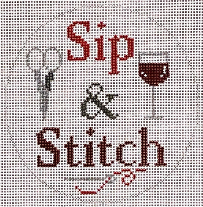 Red Stip & Stitch