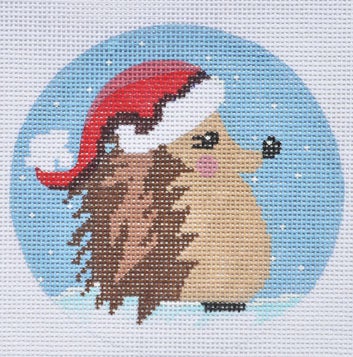Santa Hedgehog Ornament
