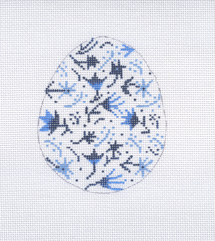 Egg - Blue Floral