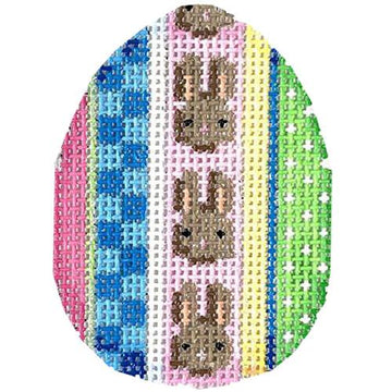 Bunnies/Hop Stripe Mini Egg