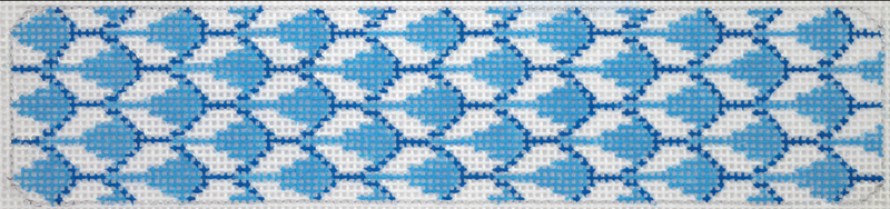 Cuff/Bookmark – Herend-inspired Fishnet – blues