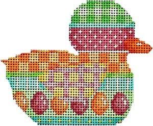 Egg/Pattern Stripe Duckie