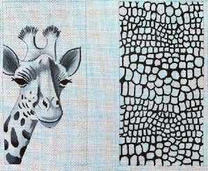 Eyeglass Case - Black & White Giraffe